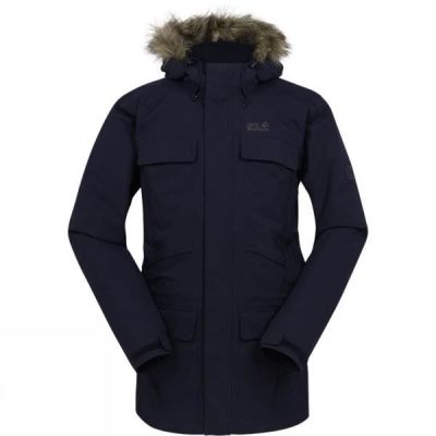 Parka Jack Wolfskin Halifax Hombre - Azul Marino - Chile PXJ507248